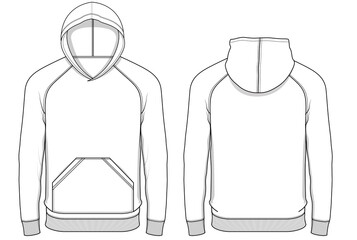 Hoodie tech pack artwork