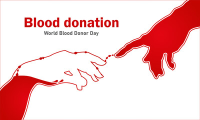 world blood donor day poster. Donor Blood Concept Illustration Background For World Blood Donor Day