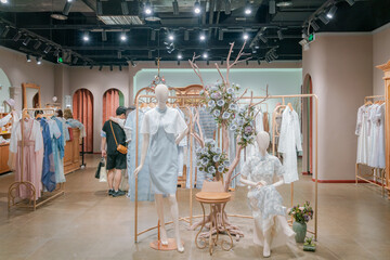 Women's fashion store in the shopping center
