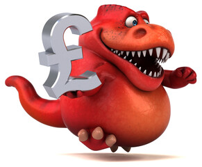 Fun trex - 3D Illustration © Julien Tromeur