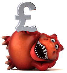 Fun trex - 3D Illustration © Julien Tromeur