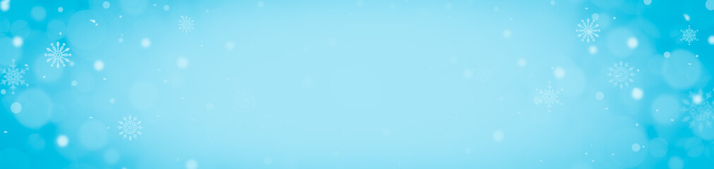 blue background with bokeh for winter background