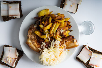 fried potatoes with bacon