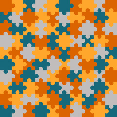 21051403 vector of colorful puzzle design
