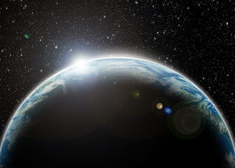 Earth in the space