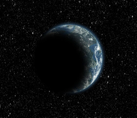 Obraz na płótnie Canvas Earth planet in space