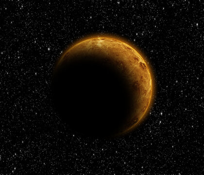 eclipes venus in space