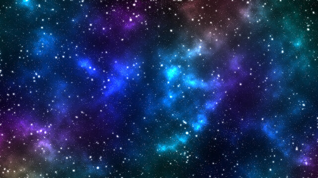 Space background with shiny star © Nitiyada