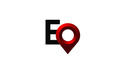 Letter E Place Location Poin Modern Logo