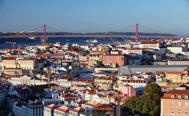 Fototapeta na wymiar Lisbon - 25 april bridge