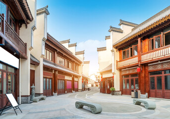Buildings and hutongs with local characteristics, Hainan Island, China.