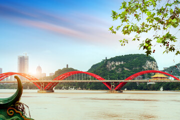 China Guangxi Liuzhou City Skyline