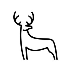 logo deer abstract, deer hunter logo type, template, and vector