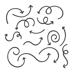 Hand drawn arrow collection. - Vector.