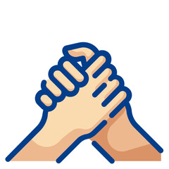 brotherhood fill outline icon