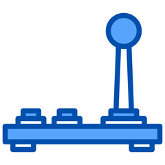 Joystick blue style icon