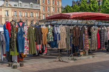 12-06-2021 France, Paris. Second-hand and garage sale on the market