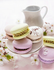 Сolorful french macaroons