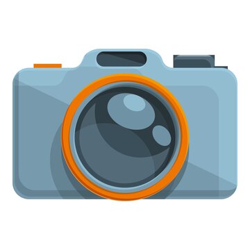 Camping camera icon. Cartoon of Camping camera vector icon for web design isolated on white background