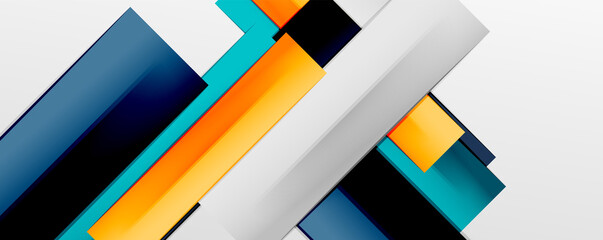 Multicolored lines background. Design template for business or technology presentations, internet posters or web brochure covers