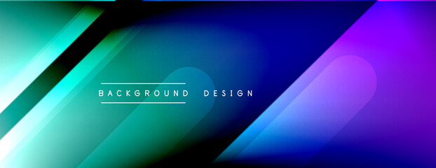 Obraz premium Dynamic lines abstract background. 3D shadow effects and fluid gradients. Modern overlapping forms