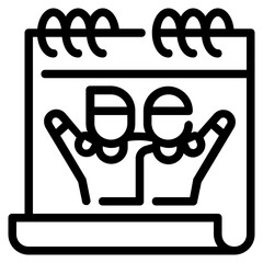 hip outline icon