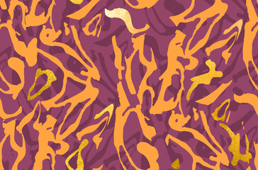 Abstract Stripe Animal Pattern Seamless Design Trendy Fashion Colors Unique Concept Perfect for Fabric Print or Wrapping Paper Print