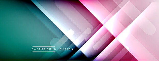 Dynamic lines abstract background. 3D shadow effects and fluid gradients. Modern overlapping forms
