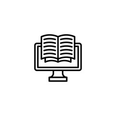 Online Learning icon in vector. Logotype