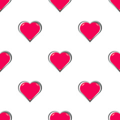 Muster mit Icon-Herzen 