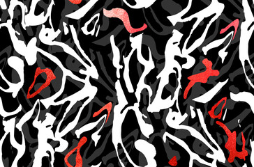 Abstract Stripe Animal Pattern Seamless Design Trendy Fashion Colors Unique Concept Perfect for Fabric Print or Wrapping Paper Print