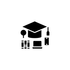 Education icon in vector. Logotype