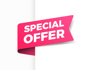 Special Offer Shopping Vector Ribbon