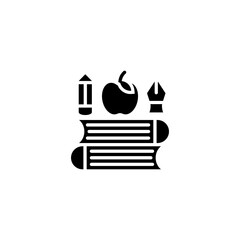 Books icon in vector. Logotype
