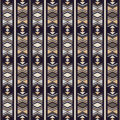 Navajo mosaic rug with traditional folk geometric pattern. Native American Indian blanket. Aztec elements. Mayan ornament. Seamless background. Vector illustration for web design or print.