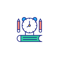 Alarm Clock icon in vector. Logotype