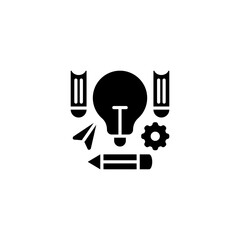 Knowledge In Light icon in vector. Logotype
