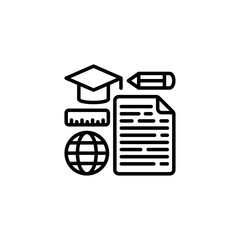 E-Learning icon in vector. Logotype