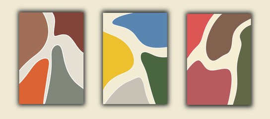 Set of abstract backgrounds in a variety of colors.
