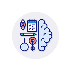 Fototapeta premium Learn to Think icon in vector. Logotype