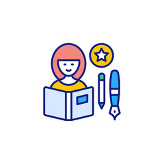 Specialization icon in vector. Logotype