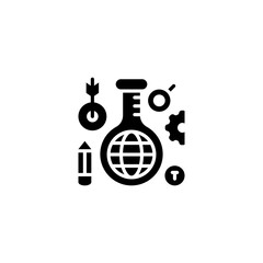 Research icon in vector. Logotype