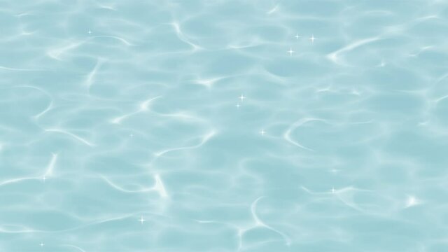 キラキラ光る水面 海 ループ