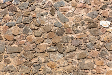 Architecture textures, detailed and rustic of paired masonry granite, traditional spanish granite...