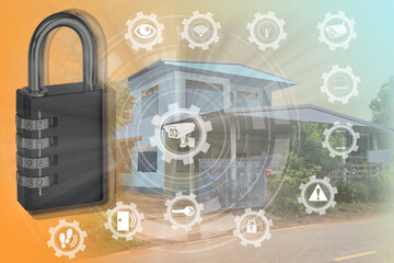 Smart home security system home automation Just by touching your smartphone. There is a remote...