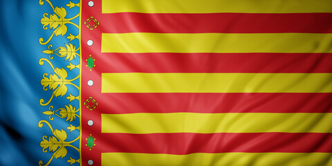 3d Valencian region flag - 439276277