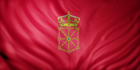 3d Navarra region flag