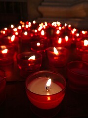 candles in church