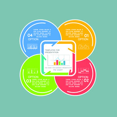 Elements for business data visualization, Modern infographic des