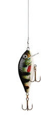 Fishing lure on white